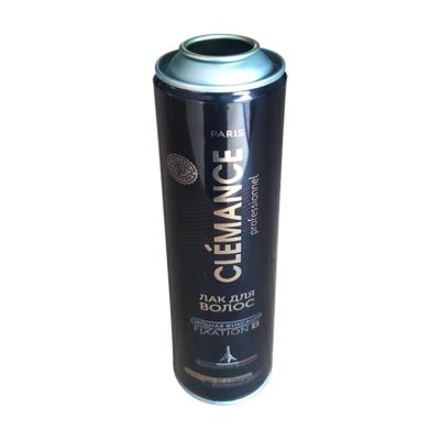 China Black Empty Aerosol Spray Coating Aerosol Tin Can With Matte Finish for sale