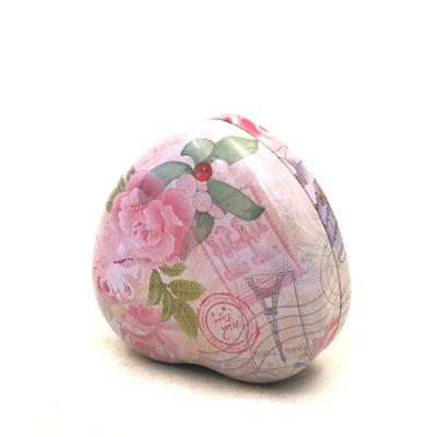 China Gift & Custom Colorful Craft Tin Gift Box , Heart Shaped Metal Tin Box for sale