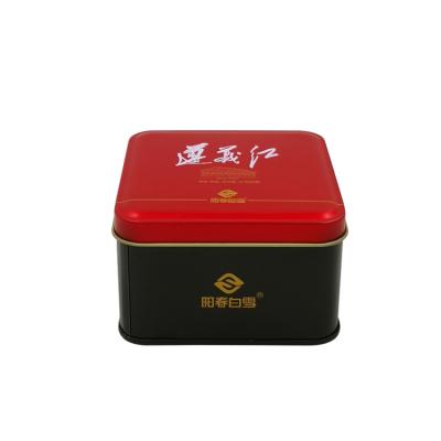 China Tea Packaging Square Tea Tin Box, Tea Metal Tin Box for sale