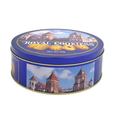 China Hot Selling Custom Cookie Tin Box Biscuit Tin Tin Sizing Box Made From Tin Food Grade Material for sale