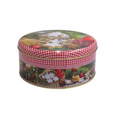 China Round Cake Tins Round Metal Tins For Cake Packing , Round Cake Tins for sale