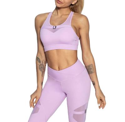 China Breathable Women Butt Lift Mesh Athletic Gym Fitness Clothes Gaiters Set Active Wear Yoga Set for sale