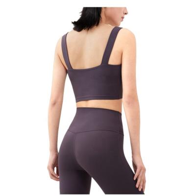 China Breathable Women Sports Running Bra Fitness Workout Shirts Yoga Tank Top Yoga Bra for sale