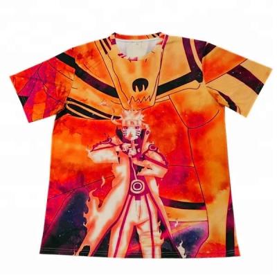 China Anti-pilling Mens Polyester Spandex Design Your Own Digital Printing T-Shirt for sale