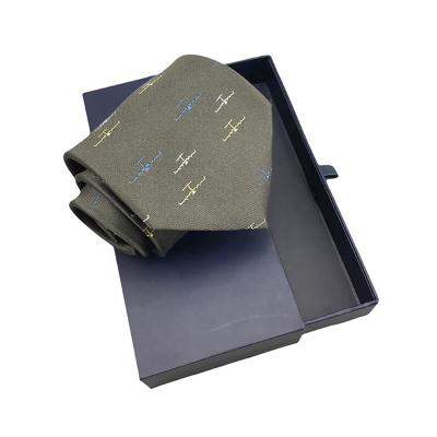 China Handmade Custom Logo Shipping Packaging Drawer Navy Blue ChinesecWholesale Cardboard Hot Stamping Pullout Style Luxury Neck Tie Box for sale