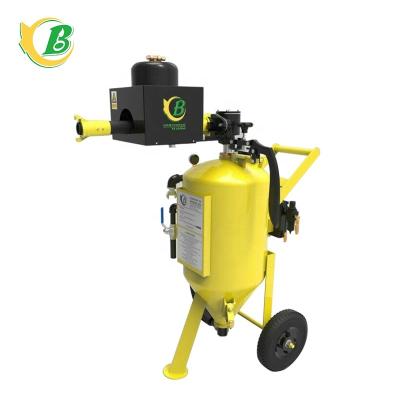 China Garment Shops Wholesale High Quality And Durable Mobile Sandblasting Device Blasting Pot for sale