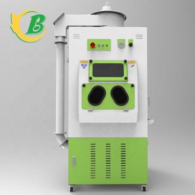 China Garment Shops Environmental Friendly And Efficient Dry Blasting Device With Blowing Middle Recovery Machine for sale