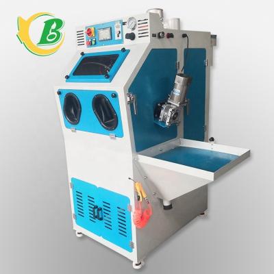 China Garment Shops Durable Automatic Drum Sandblasting Cabinet For Small And Medium Objects for sale