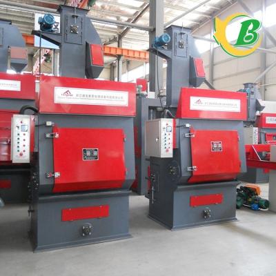 China Building Material Shops Classic Style Track Shot Blasting Rubber Machine Pulled For Medium And Large Parts Cleaning for sale