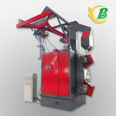 China Durable Building Material Stores Double Hook Shot Blasting Machine for Cleaning Medium and Large Parts for sale