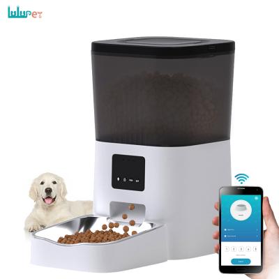 China New Trends Automatic Cat Feeder 4L Automatic Synchronized Pet Supplies Tuya APP Wifi Pet Food Feeder Smart Electronic Driver Dog for sale