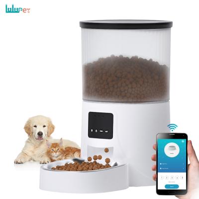 China High Quality Automatic Wifi Automatic Smart App Driver Pet Food 4L Remote Control Pet Feeder For Cat And Dog for sale