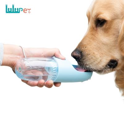 China Custom Logo Travel Portable Pet Water Bottle BPA Free Viable Leak Proof Outdoor Cat Cup Puppy Dog Water Bottle for sale