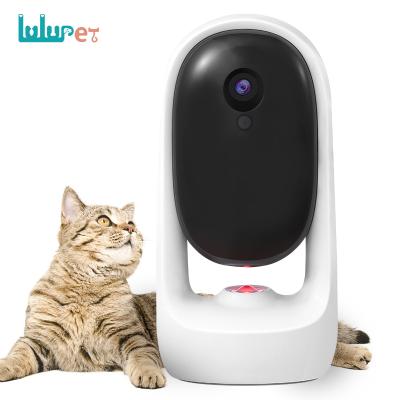 China Lulupet Laser Viable Indicator Cat Teaser Exerciser Cat Toy Smart Interactive Motorized Cat Toy With Camera for sale