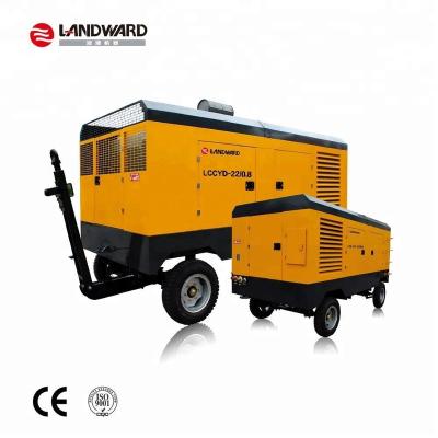 China Lubricated Electric Mobile Screw Air Compressor Top Brand for sale