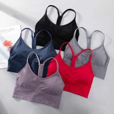 China Breathable Sports Wear For Women Gym Bra Plus Size XXL High Impact Shockproof Wireless Active Workout Yoga Wear Top Custom Racerback for sale