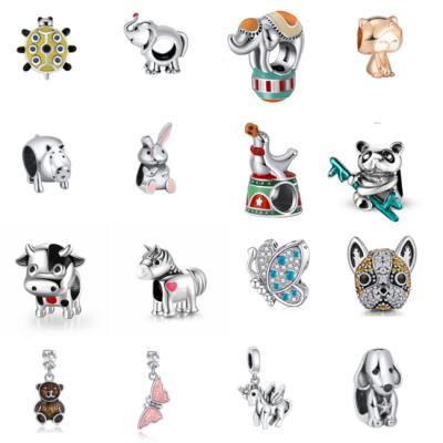 China RINNTIN CLASSICS CB Cute Animal Charms Bracelet 925 Sterling Silver Jewelry Bracelet Charms de fror for sale