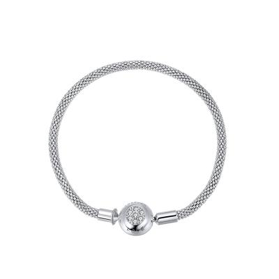 China CLASSIC RINNTIN CBB02 925 Sterling Silver Jewelery Fashion Charms Bracelet For Women Bracelet DIY Jewelry for sale