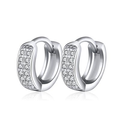 China RINNTIN SE102 FASHIONABLE Supplies Jewelry Making Hoop Earrings CZ AAA 925 Sterling Silver Earrings for sale