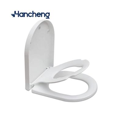 China Modern Family Toilet Seat 2 In 1 Soft Close Toilet Seat With Integrated Child Seat, White With Quick Release Hinges for sale