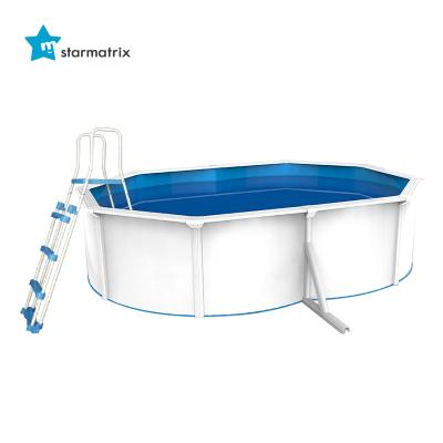 China Easy installation STARMATRIX factory pool skimmer available above ground pool wall water park steel piscina De peeled acero sobre el suelo for sale