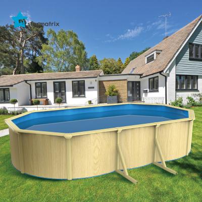 China Easy Installation STARMATRIX Factory 0.4mm PVC Coating UV Resistant Oval Customize Above Ground Swimming Pool Pool for sale