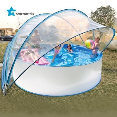 China Faster Heating Water STARMATRIX Factory Reinforced Swimming Pool Dome Pool Cover Tent for In-ground Surface Pool for sale