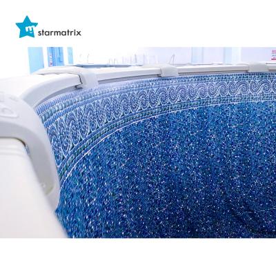 China STARMATRIX Factory Special Color Printing PVC Over Ground and Inground Swimming Pool Overlap Liner for Swimming Pool Maintenance Pool Liner for sale