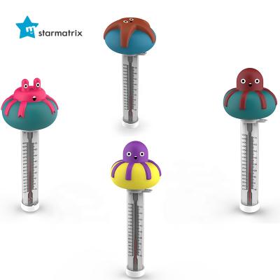 China Testing Temperature STARMATRIX Factory 3 Matching Happy Design Floating Thermometer For Testing Swimming Pool Temperature for sale