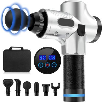 China Dropshipping Factory Factory Dropshipping Factory Cordless Rechargeable Electric Deep Tissue Massage Gun Handheld Cordless Massage Gun With 6 Heads for sale