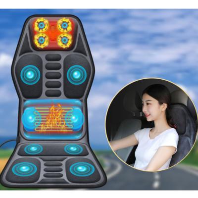 China Body Deep Tissue Massage Cushion Massage Chair Kneading Pad Shiatsu Heated Back Neck Massager For Full Back Pain Relief for sale