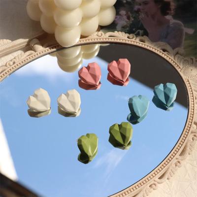 China Japanese style FASHIONABLE original girl design sweet 3D love earrings fashion jewelry accessories simple heart lovely stud earrings for sale