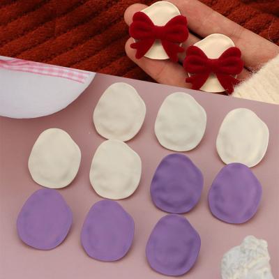 China Geometric Irregular Minimalist Alloy Stud Earrings Spray To Paint Alloy Earring Components And Findings For DIY Accessories Making for sale