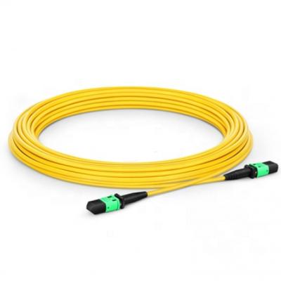 China FTTH 10m 33ft MPO Connector SC Pigtail Patch Tie 12 Fibers LSZH G657A1 Trunk Cable for sale