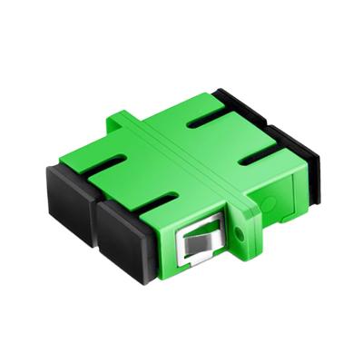 China Ftth Supply SC Fiber Optic Adapter Adapters Shutter Singlemode Duplex SC Adapter for sale