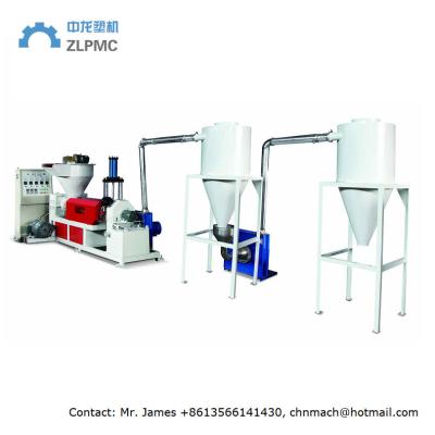 China Air Cooling Plastic Granulator Machine Speed Control Hot Cutting For PE Material for sale