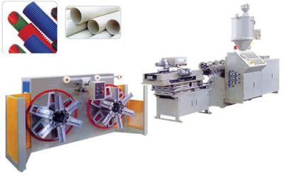 China Single wall corrugated pipe extrusion line for sale