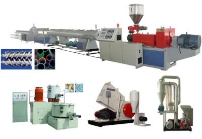 China UPVC Rigid Solid Pipe Extrusion Line for sale