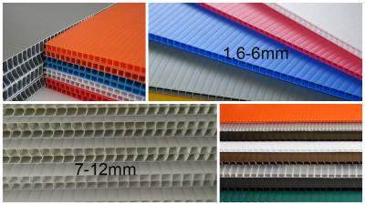 China 2440x1220mm 3mm 4mm polypropylene corrugated plastic sheet , Flute PP Sheet for sale