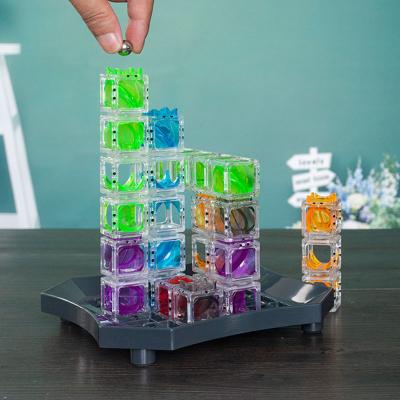 China Festival Decoration Bundle Stem Educational Toys Kids Building Block Brain Puzzle Game Gravity Maze Marble Run for sale