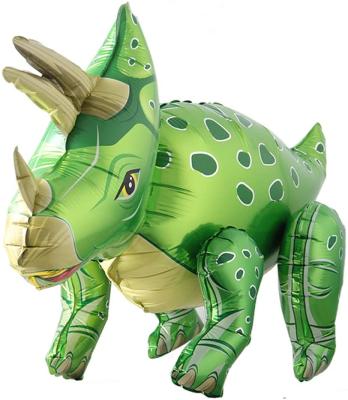 China Hot Jurassic Dinosaur Foil Balloon Party Supplies Festival Decoration Selection Dinosaur Balloon Set Continuous Use Dinosaur Foil Balloon for sale