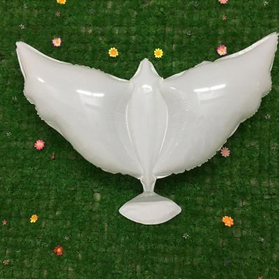 China Hot Selling White Festival Decoration Selection Dove Balloons For Wedding Party Decorations Helium Pigeon Balloons Bird Shape Foil Balloon for sale