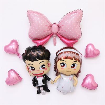 China Hot Selling Birthday Decoration Newlywed Kiss Balloon Big Helium Balloons Wedding Festival Decoration Package for sale