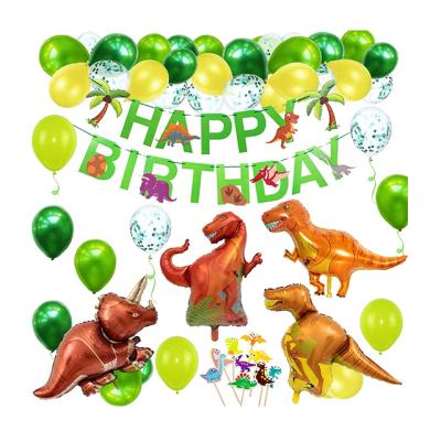 China Hot selling Jurassic festival decoration selection AMZ theme party decoration balloons foil dinosaur balloon for sale