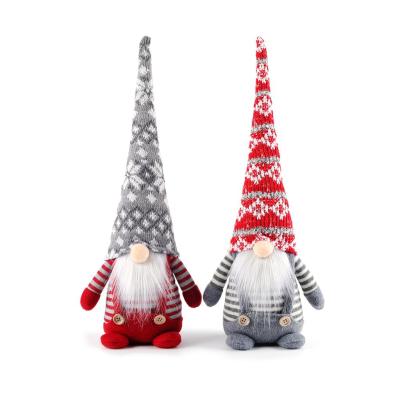 China PP Cotton Santa Xmas Tree Hanging Ornament Dol Christmas Gnome Christmas Decoration Supplies Faceless Christmas Cloth+Gift for sale