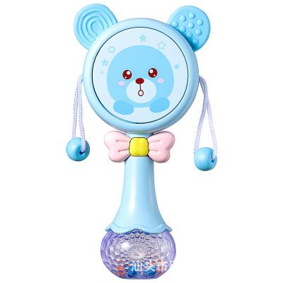 China Ring the Bell Baby Toy 0-6 Month Music Hand Bear Baby Rattle Gift Box Sensory Toy for sale