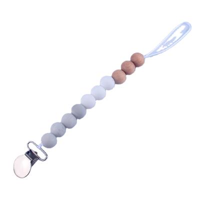 China 2021Hot Sell New Amazon Baby Silicone Pacifier Clip Silicone Anti-drop Clip Baby Chain Silicone Pacifier Chain Teether 2021Hot Sale New DIY Anti-lost Baby Pacifier Chain Toy for sale