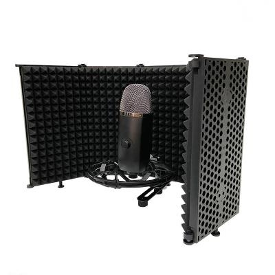 China Noise Canceling New Arrival Product Factory Price Foam Mic Sound Shield Isolation Shield With Stand Microphone Popfilter for sale