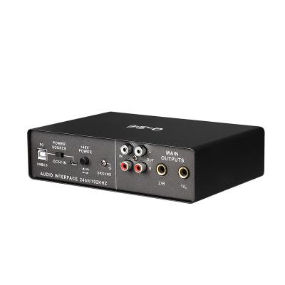 China Disco\bar\club\TEYUN Q24 professional microphone Live Recording Audio Interface USB external interface studio home sound card prices for sale