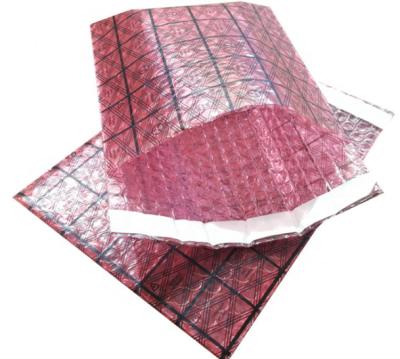 China Self-sealing top open grid ESD anti-static safety conductive protecting bubble bag for sale